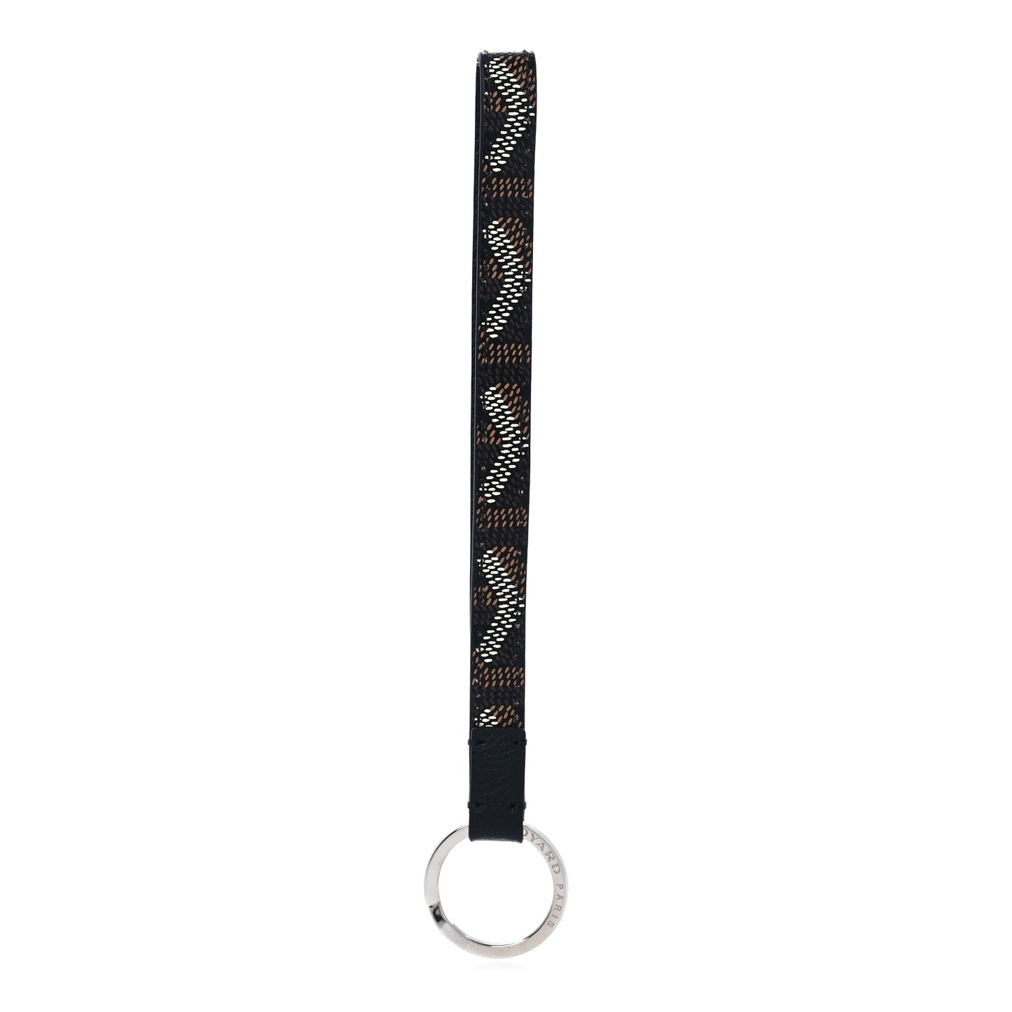 Goyardine Sesame Key Holder Black
