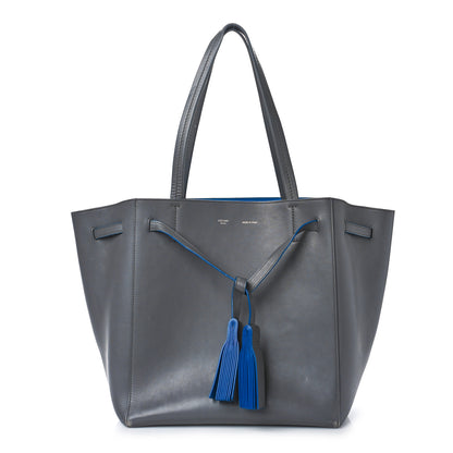 Celine Smooth Calfskin Small Belt Cabas Light Anthracite 1 of 9