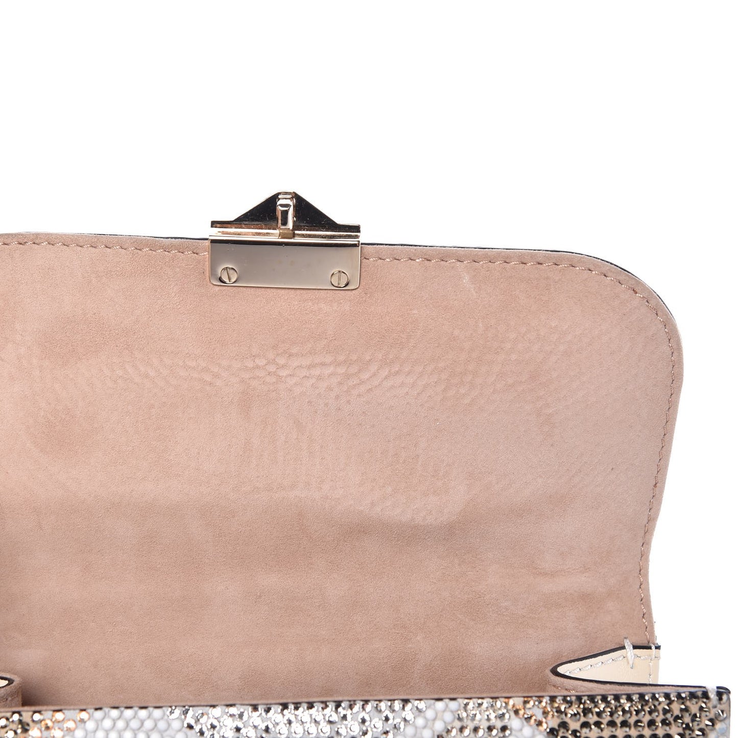 Nappa Crystal Star Small Glam Lock Rockstud Flap Multicolor