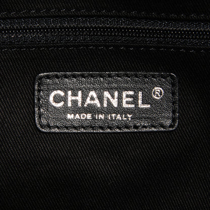 Chanel Calfskin Nylon Paris New York Duffel Bag Grey 6 of 7