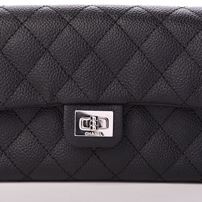 Chanel Grained Calfskin Quilted 2.55 Reissue Flap Belt Bag Clutch Black 9 of 11