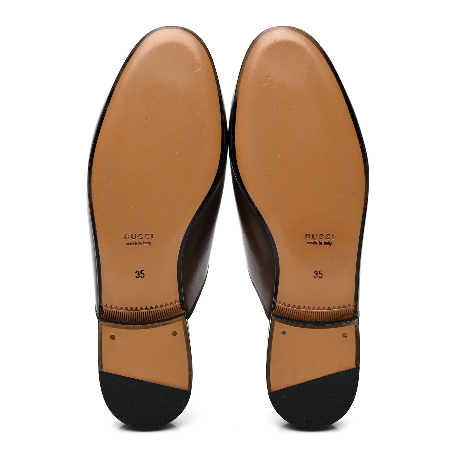 Gucci Calfskin Womens Princetown Slippers 35 Fondente Brown 6 of 10