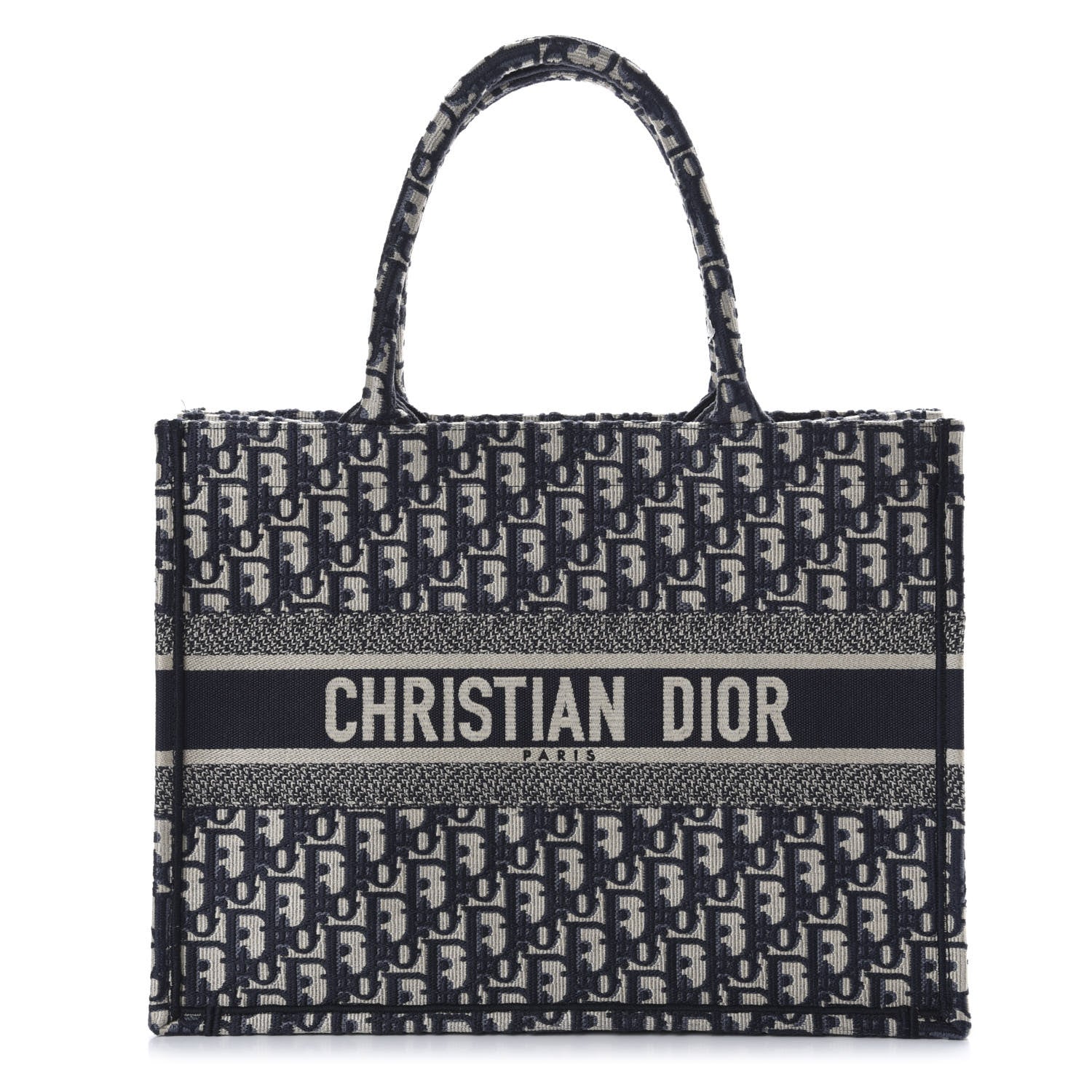 Christian Dior Oblique Medium Book Tote Blue Multicolor 1 of 11