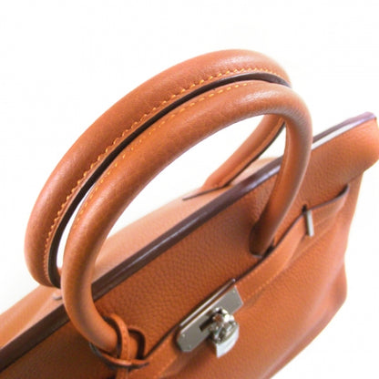 Hermes Taurillon Clemence Birkin 35 Orange 6 of 13