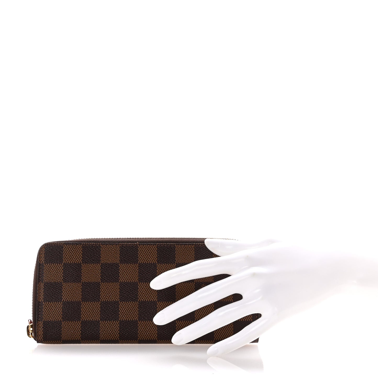 Damier Ebene Clemence Wallet Cherry