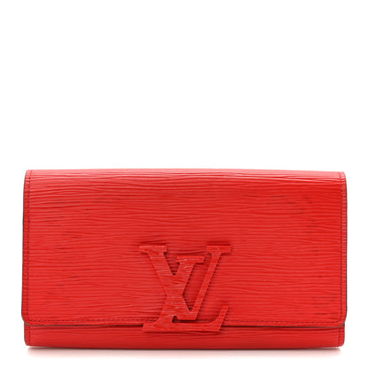 Louis Vuitton Epi Louise Wallet Coquelicot 1 of 8