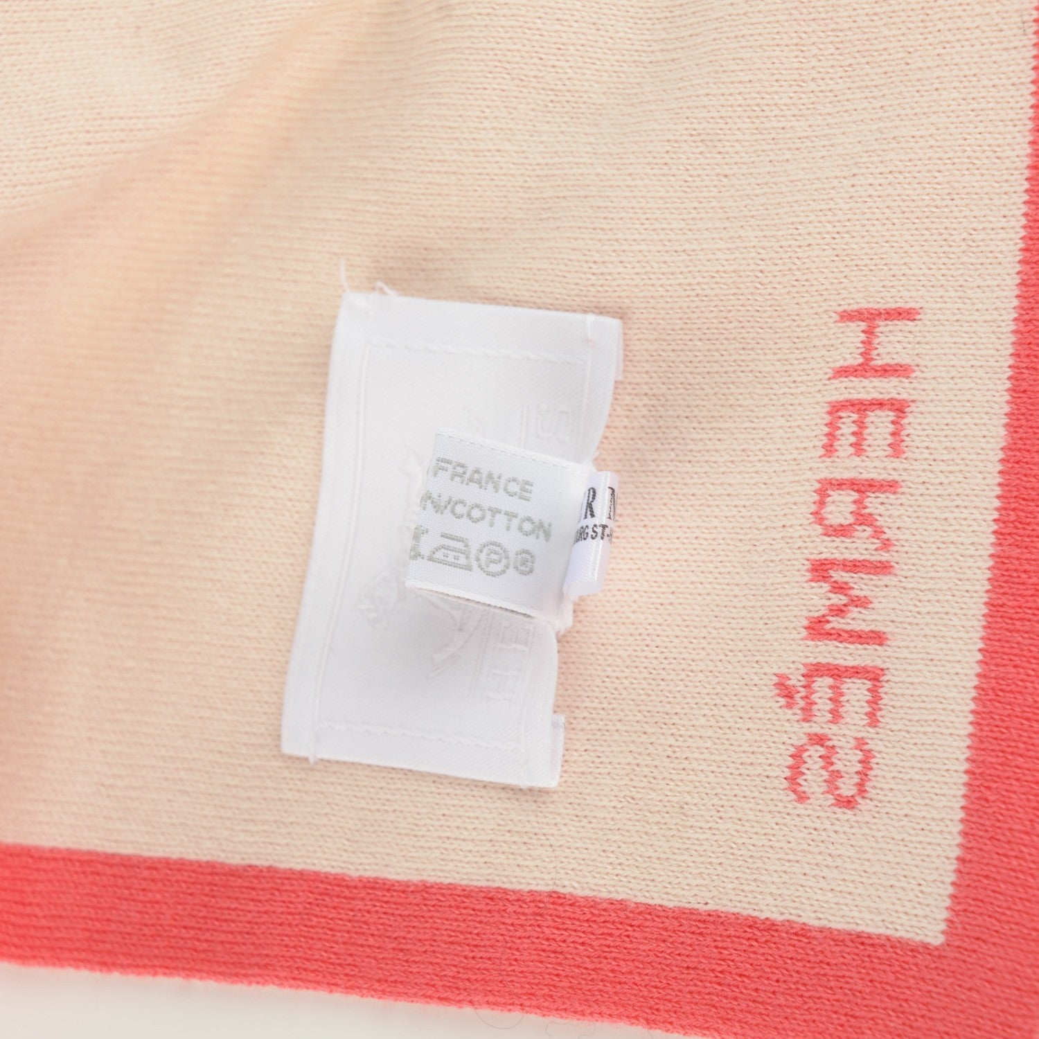 Hermes Cotton Knitted Zebra Colorama Baby Blanket Corail 5 of 5