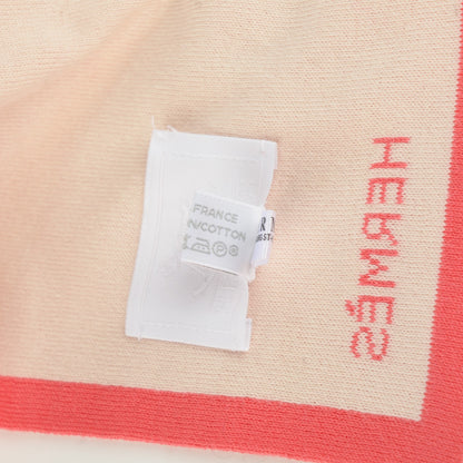 Hermes Cotton Knitted Zebra Colorama Baby Blanket Corail 5 of 5
