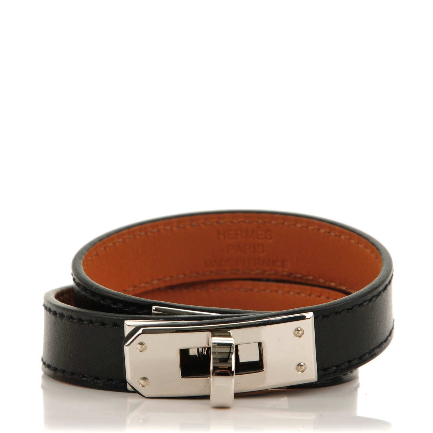 Hermes Box Kelly Double Tour Bracelet XS Black 1 of 6