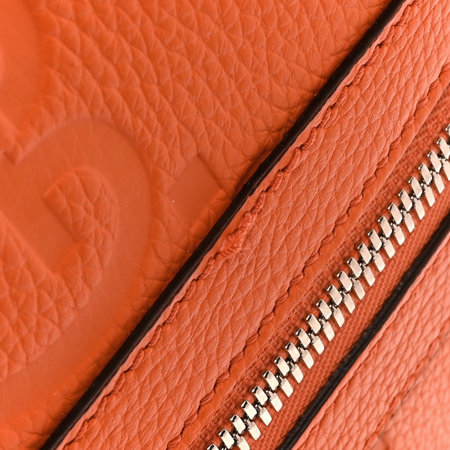 Piuma Calfskin Jumbo GG Embossed Large Duffle Bag Good Orange