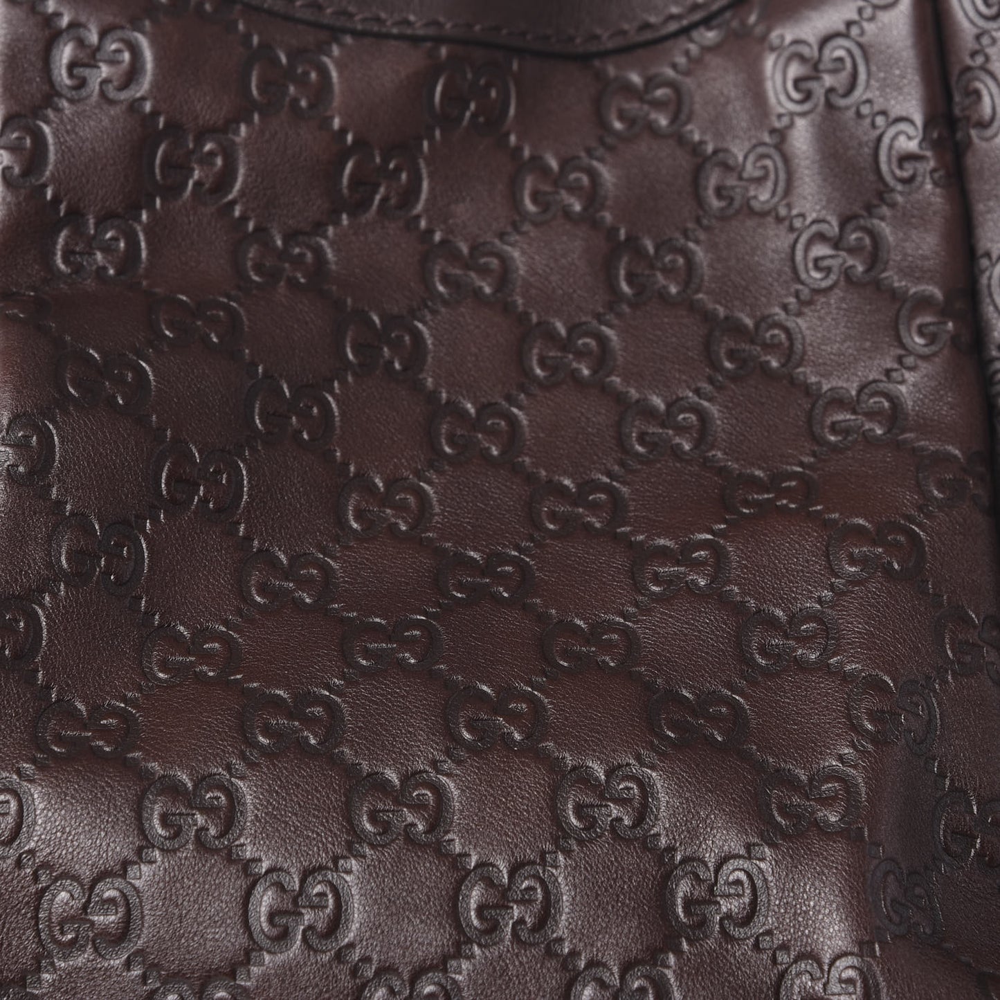 Guccissima Signature Large Sukey Tote Chocolate