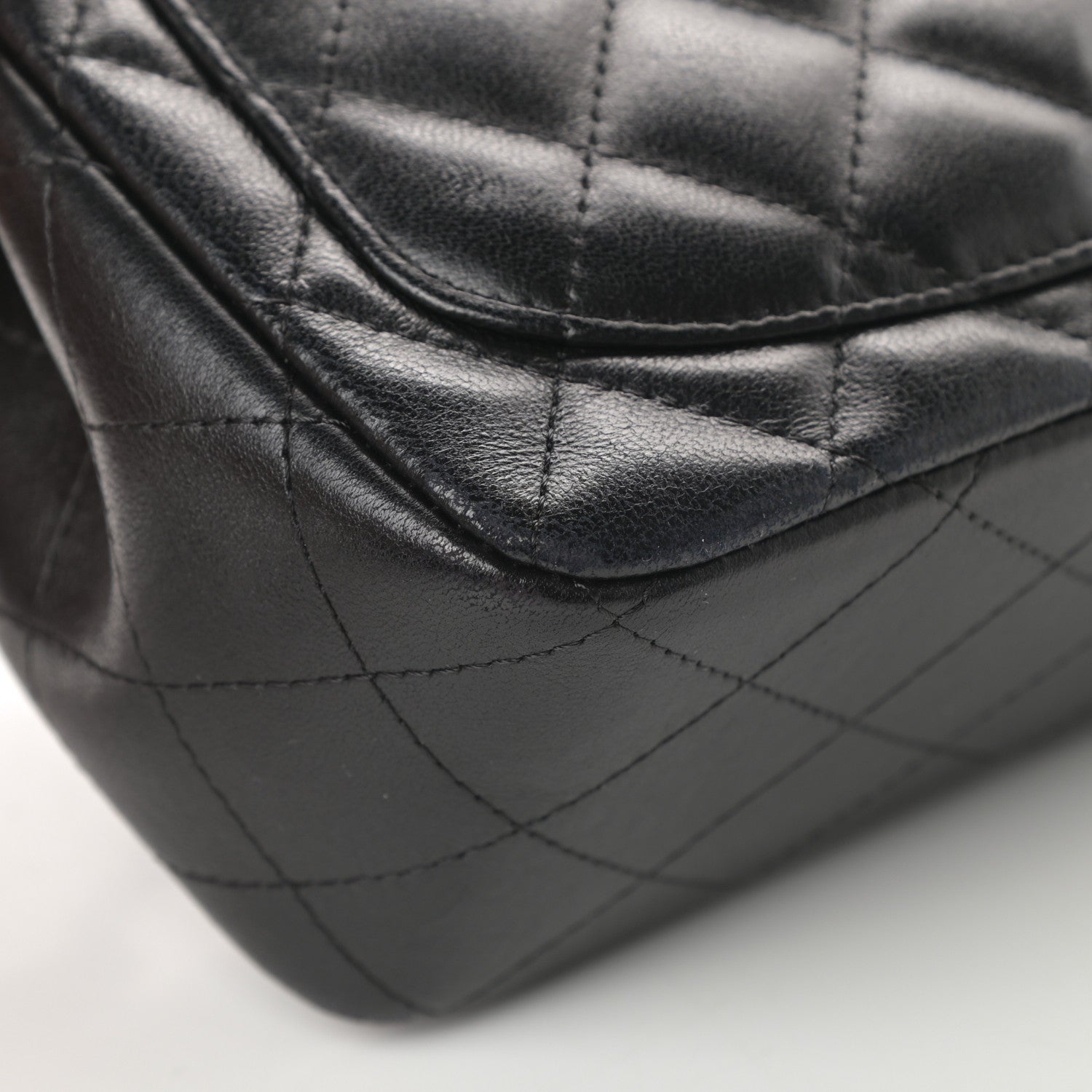 Chanel Lambskin Quilted Mini Square Flap Black 12 of 17