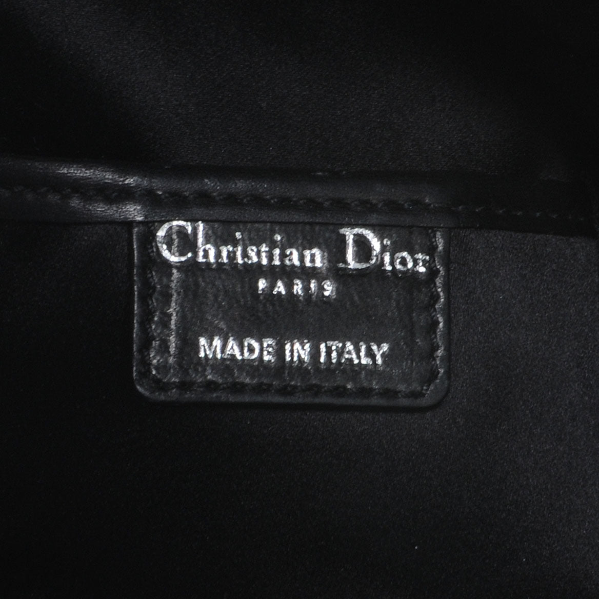 Christian Dior Calfskin Cannage Cross Body Bag Black 6 of 8