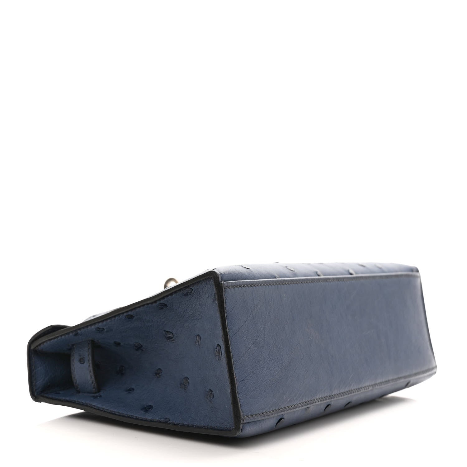 Hermes Ostrich Kelly Pochette Bleu Roi 3 of 8