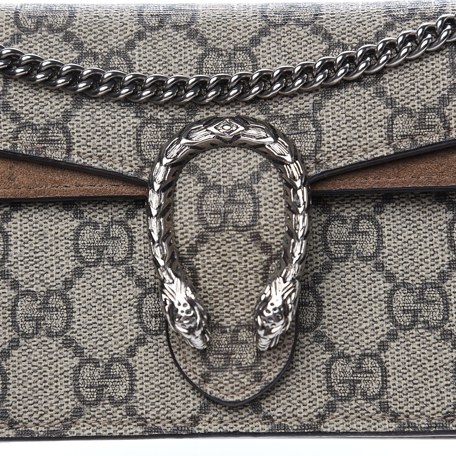 Gucci GG Supreme Monogram Super Mini Dionysus Shoulder Bag Taupe 7 of 9