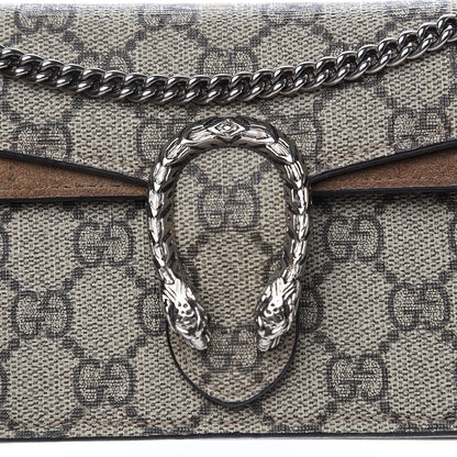 Gucci GG Supreme Monogram Super Mini Dionysus Shoulder Bag Taupe 7 of 9