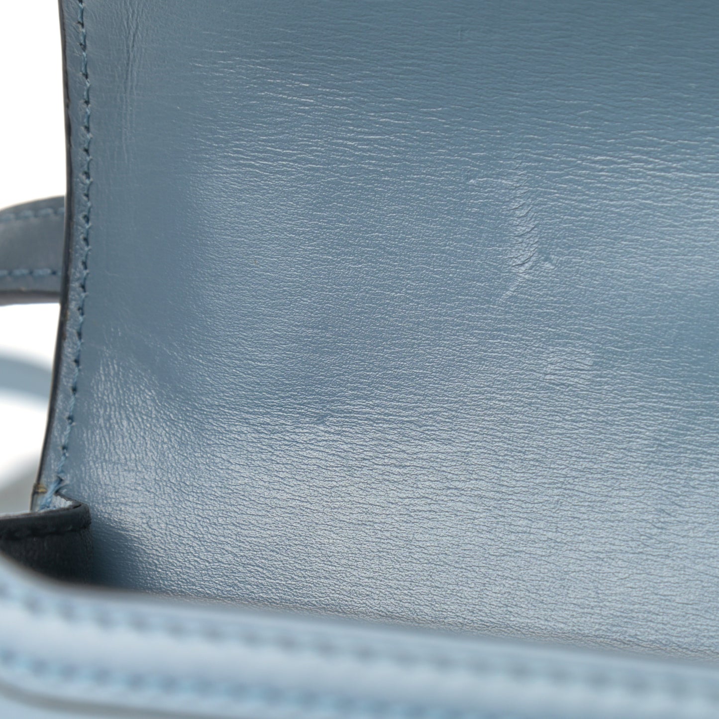 Calfskin Medium Barcelona Shoulder Bag Stone Blue
