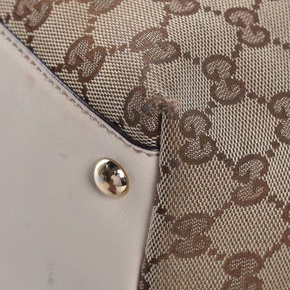 Gucci Monogram Medium New Britt Tote Off White 11 of 14