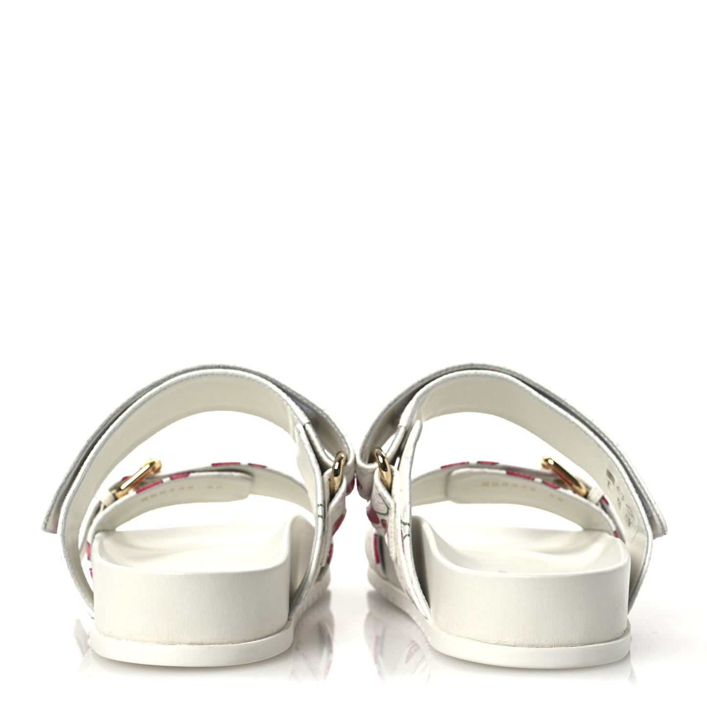 LV X TM Monogram Cerises Bom Dia Comfort Mule Sandals 38 White
