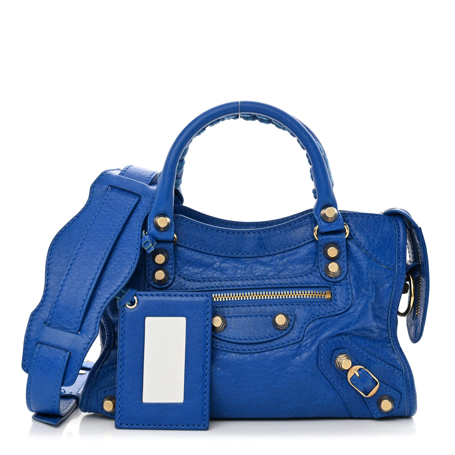 Balenciaga Agneau Giant 12 Gold Hardware Mini City Bleu Lazuli 3 of 16