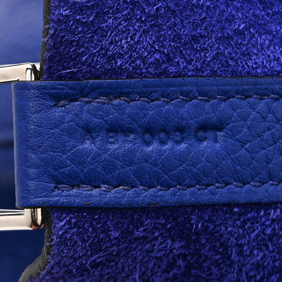 Hermes Taurillon Clemence Picotin Lock 26 GM Bleu Electrique 1993564 ...