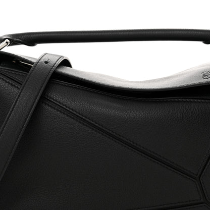 Loewe Calfskin Small Puzzle Bag Black 8 of 13