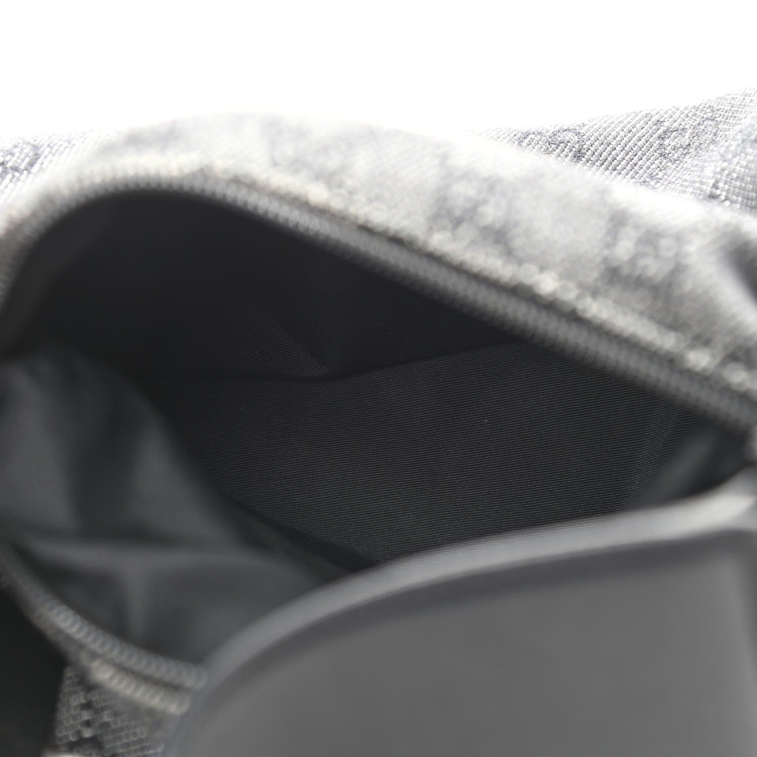 Gucci Denim Monogram GG Signature Shoulder Bag Black 5 of 11