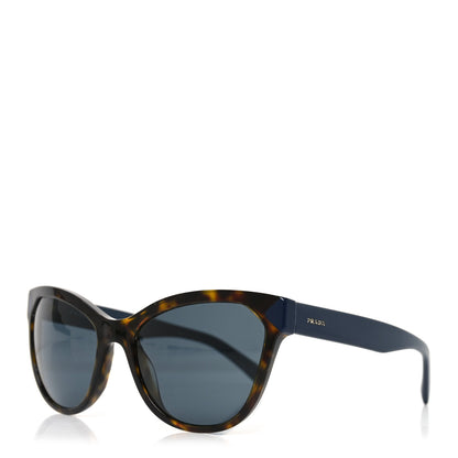 Prada Acetate Cat Eye Sunglasses SPR 21S Tortoise Blue 1 of 6