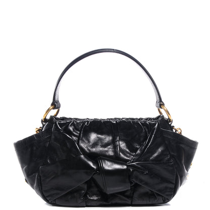 Prada Leather Dressy New Look Shoulder Bag Nero Black 1 of 9