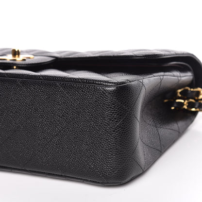 Chanel Caviar Quilted Jumbo Double Flap Black 7 of 12