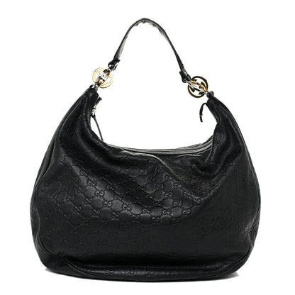 Gucci Guccissima Large GG Twins Hobo Black 1 of 23