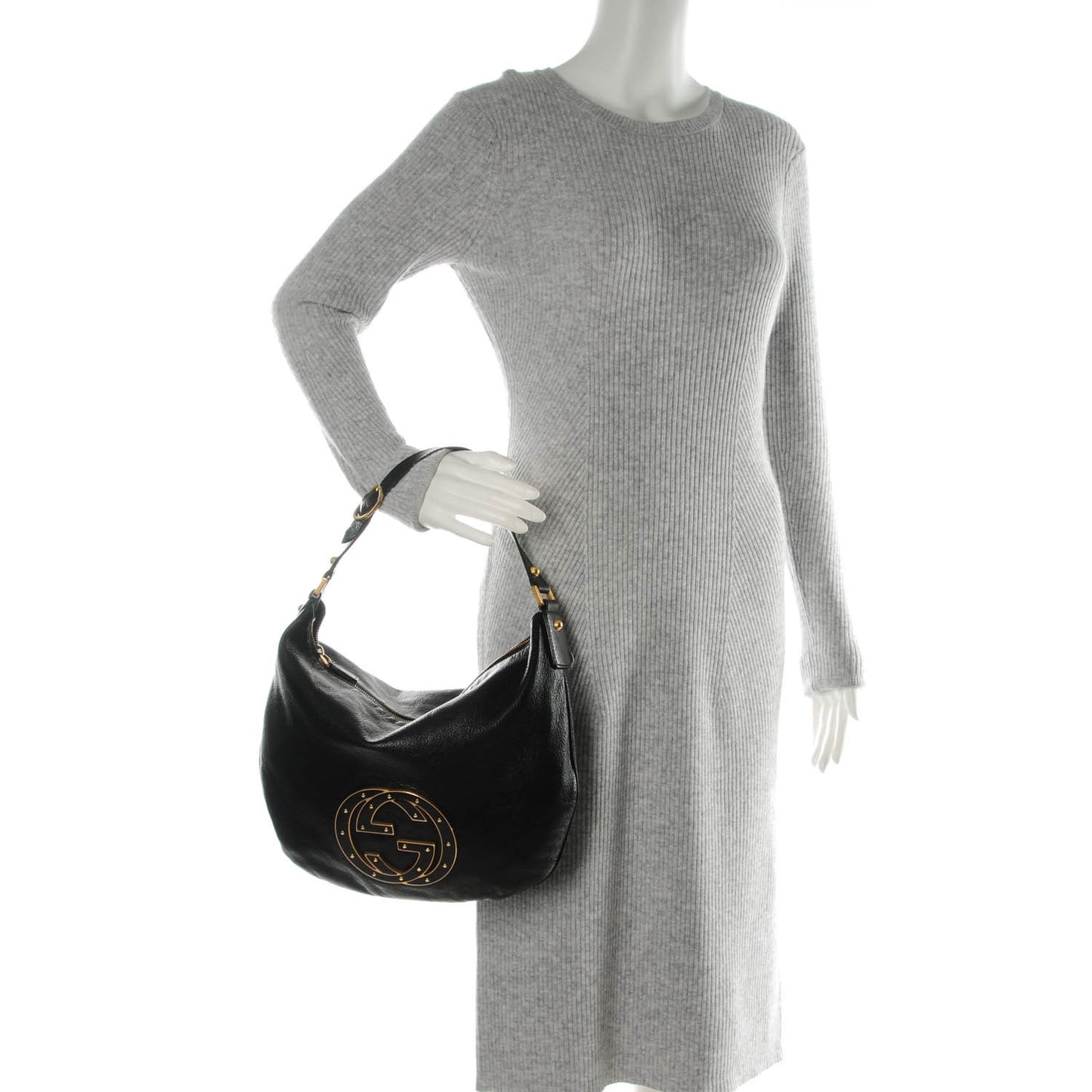 Calfskin Small Blondie Hobo Black