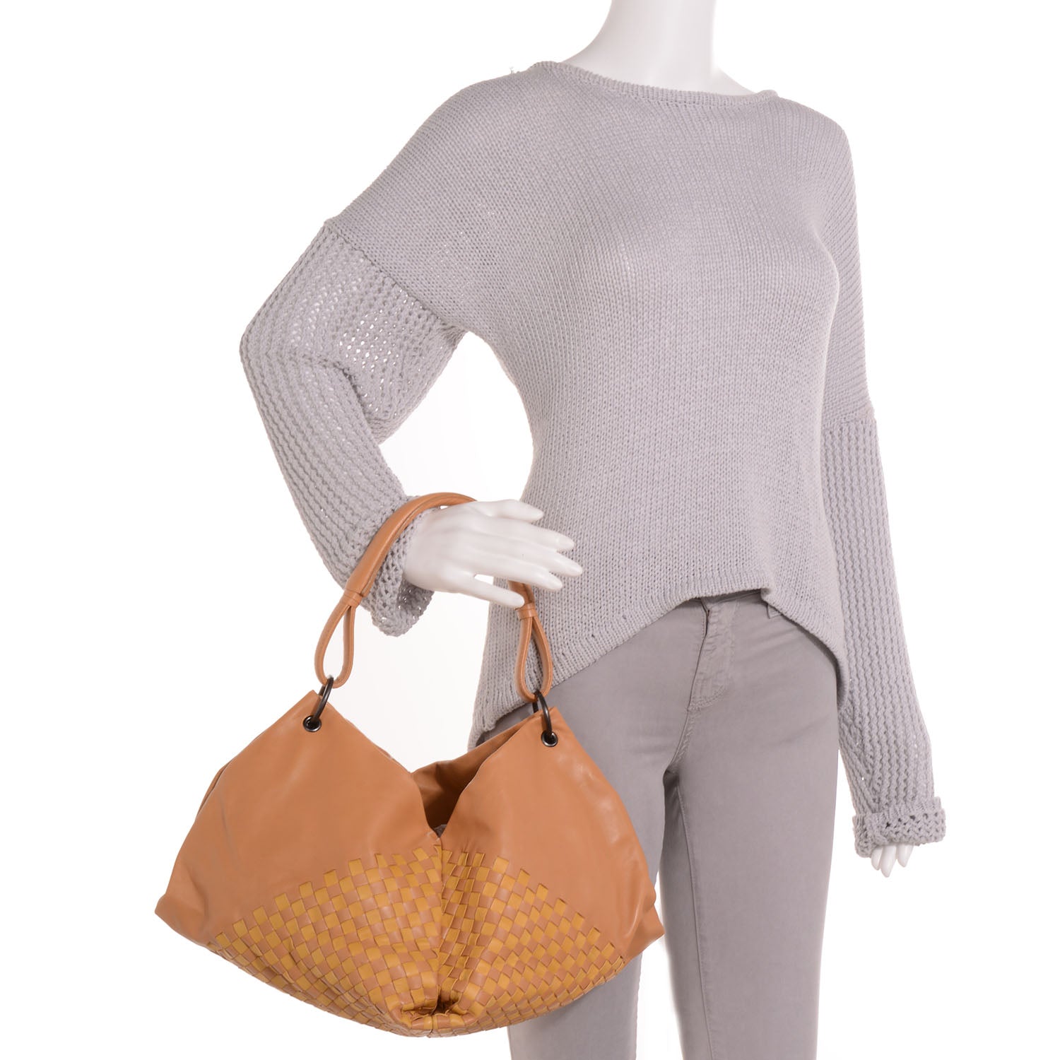 Bottega Veneta Nappa Intrecciato Aquilone Fortune Cookie Hobo Noce 2 of 8