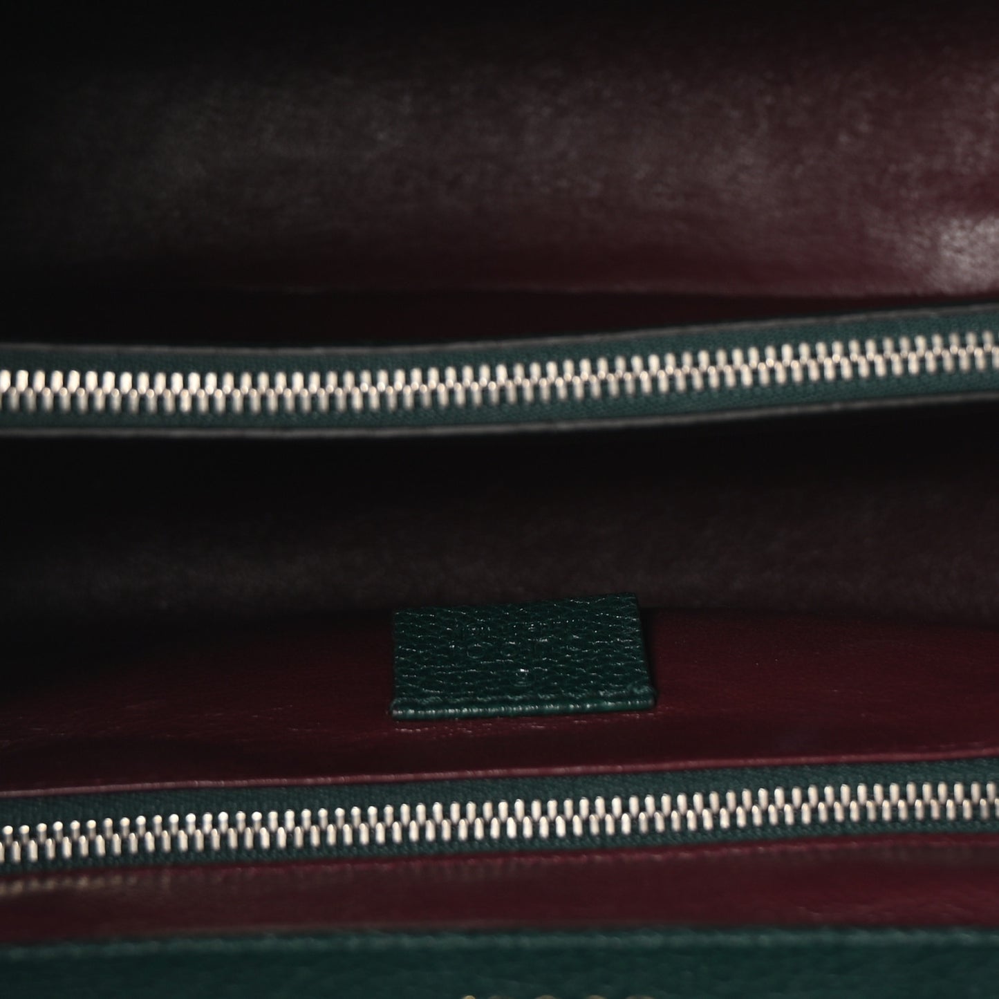 Grainy Calfskin Zumi Top Handle Bag Vintage Green