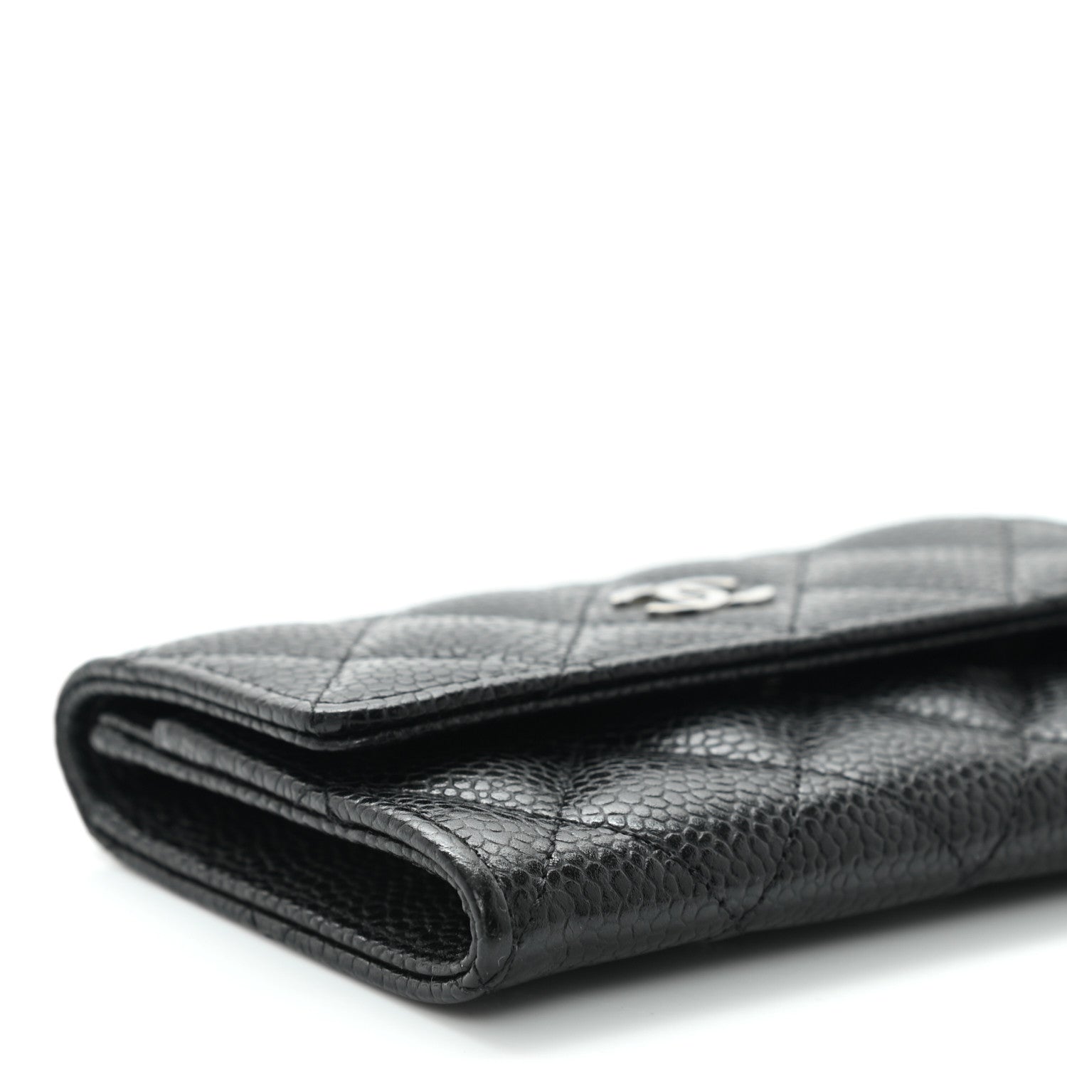 Chanel Caviar Quilted Flap Card Holder Black 9 of 10
