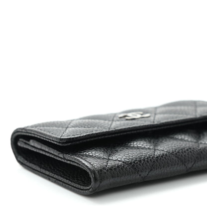 Chanel Caviar Quilted Flap Card Holder Black 9 of 10