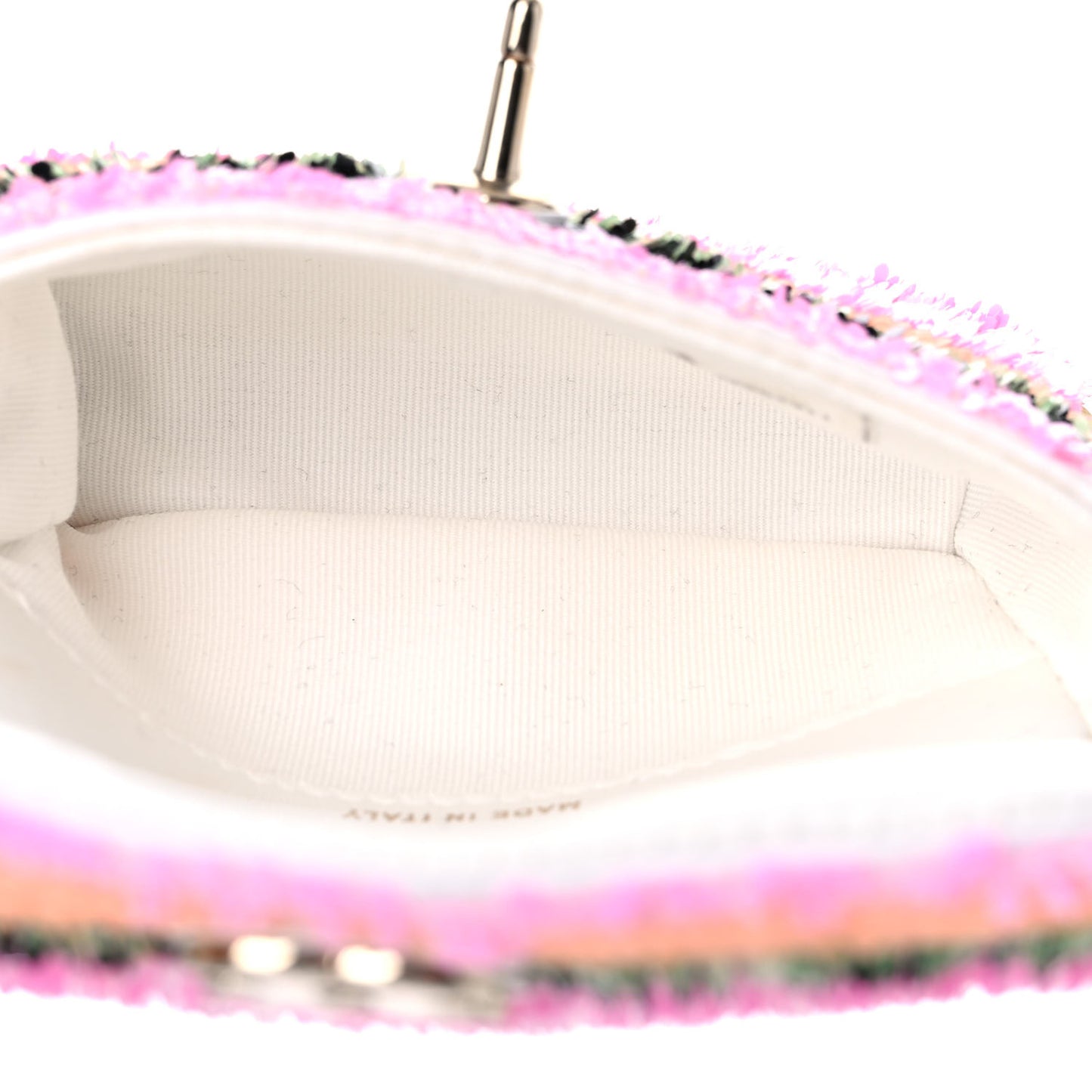 Sequin COCO Clutch With Chain Multicolor