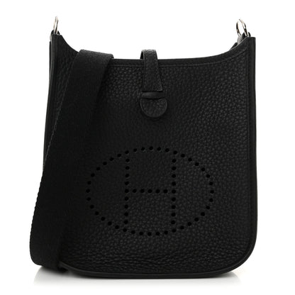 Hermes Taurillon Clemence Evelyne TPM Black 1 of 11