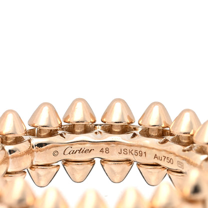 Cartier 18K Pink Gold SM Clash De Cartier Ring 48 4.5 4 of 5