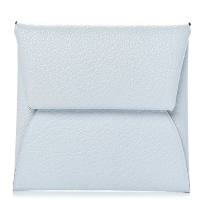 Hermes Chevre Mysore Bastia Verso Coin Purse Bleu Brume Brique 1 of 7