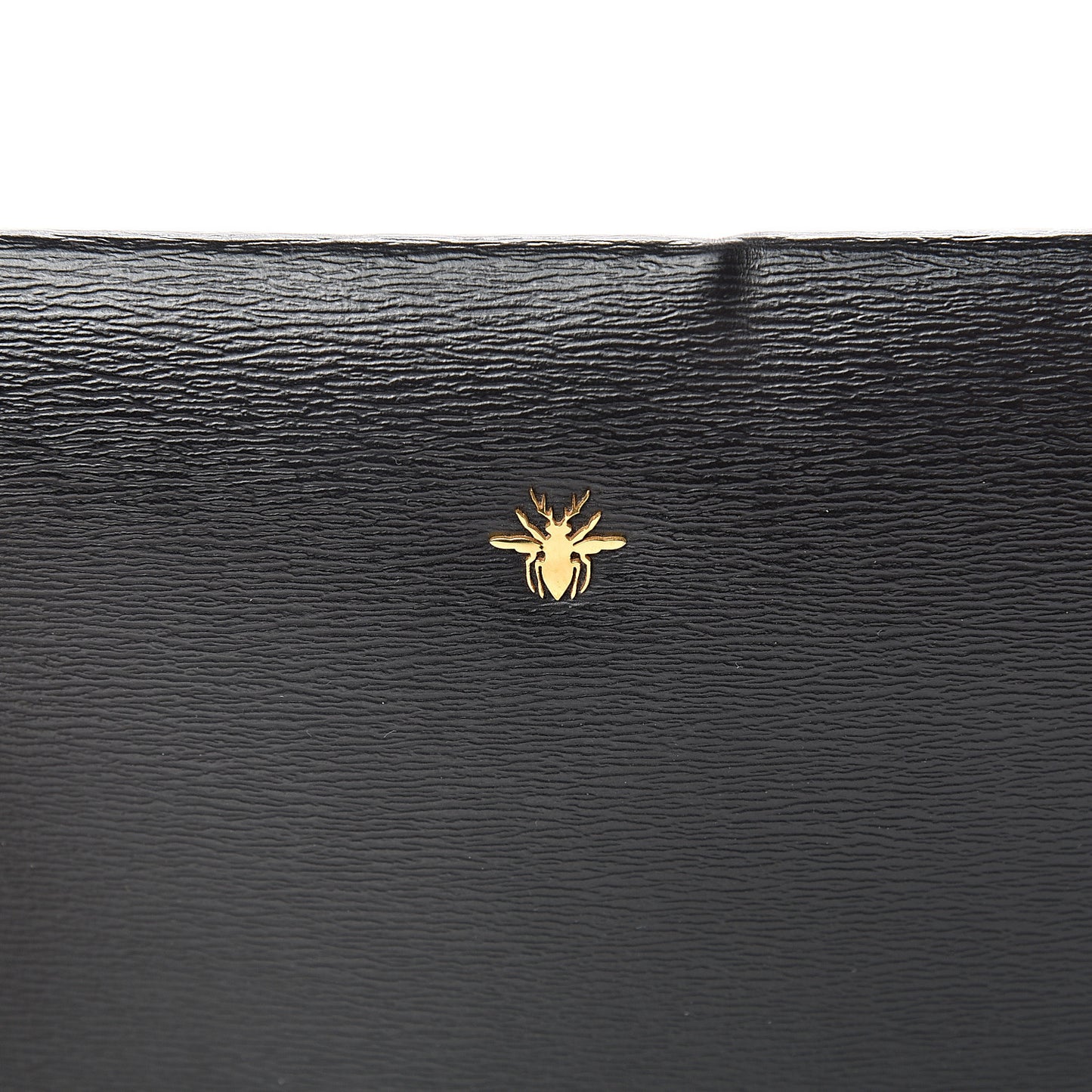 Calfskin Bee Pouch Black