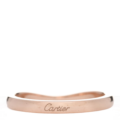Cartier 18K Pink Gold Diamond Ballerine Wedding Band Ring 51 5.75 3 of 5