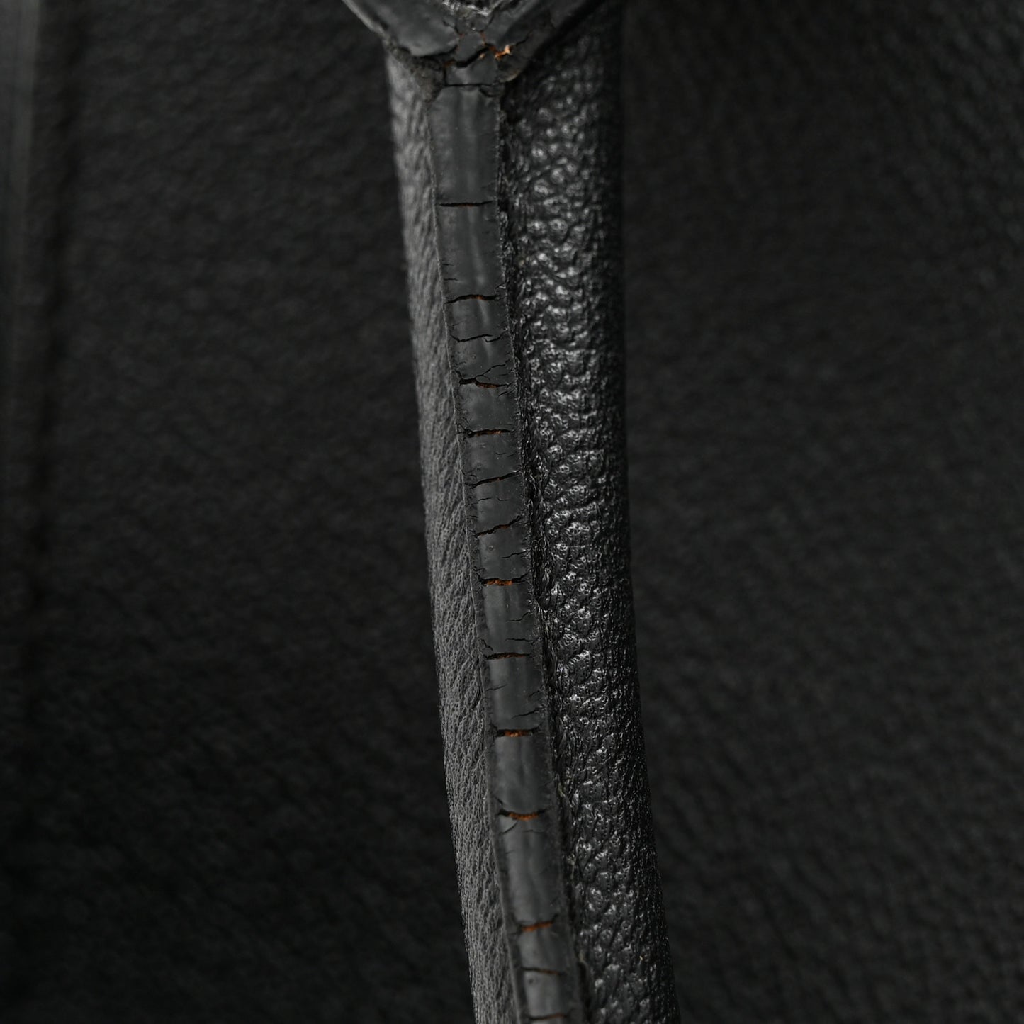 Soft Grain Calfskin Medium Buckle Tote Black