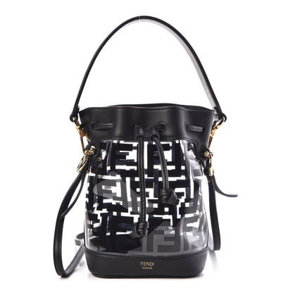 Fendi TPU FF Vitello Grace F is Fendi Mini Mon Tresor Bucket Bag Black 1 of 9