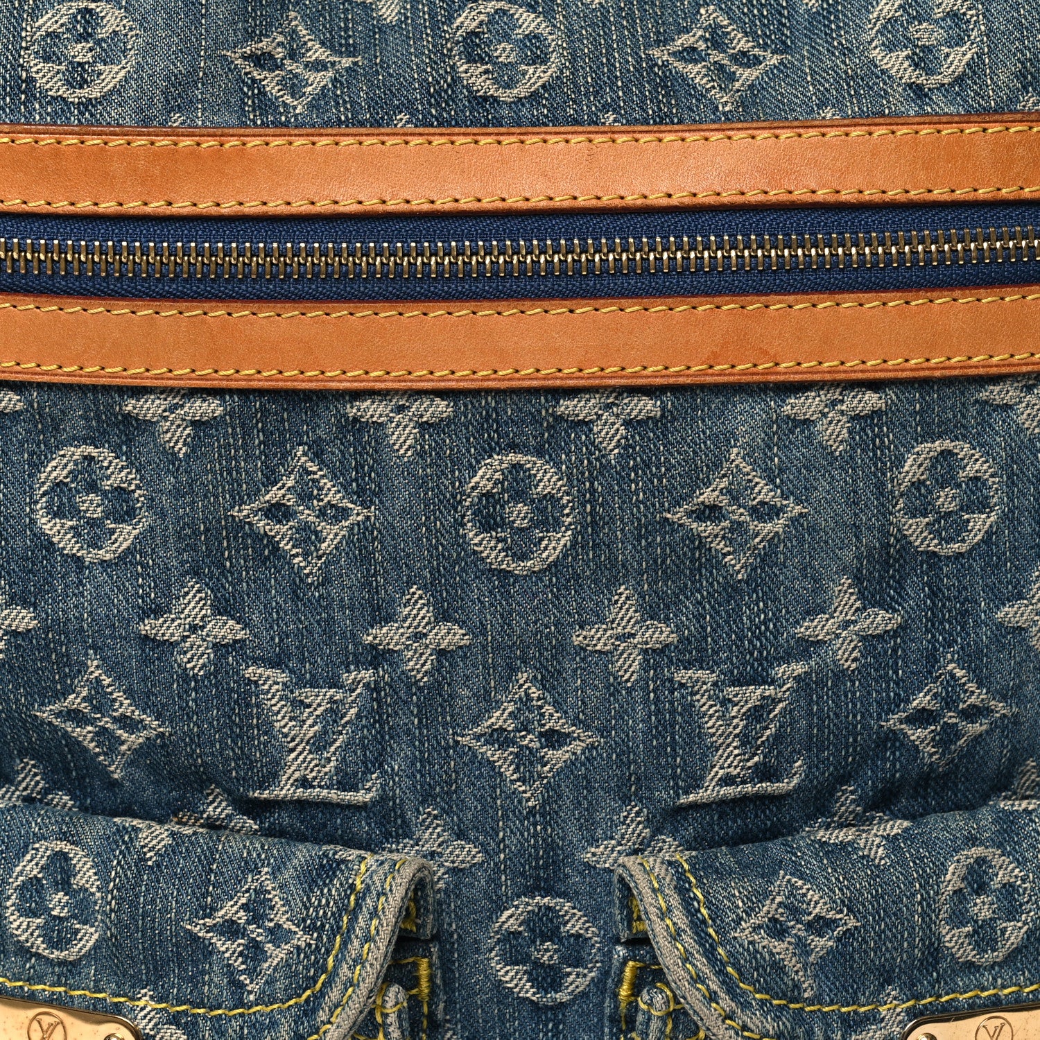 Louis Vuitton Denim Baggy GM Blue 7 of 9