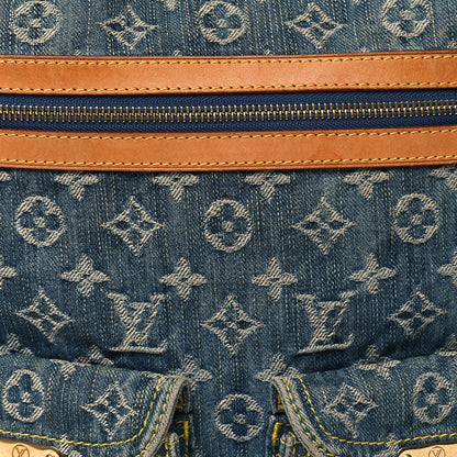 Louis Vuitton Denim Baggy GM Blue 7 of 9
