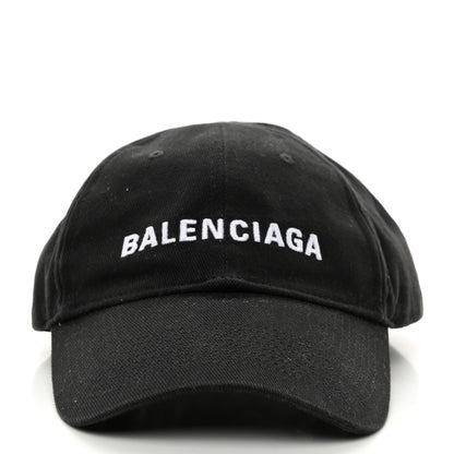 Balenciaga Cotton Drill Logo New Baseball Hat L Black 3 of 9