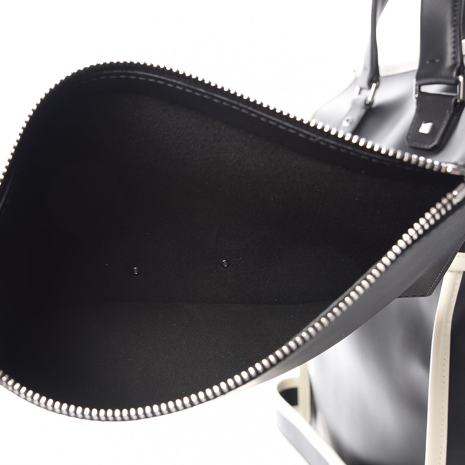 Valentino Garavani Mens Calfskin Striped Tote Black 12 of 12