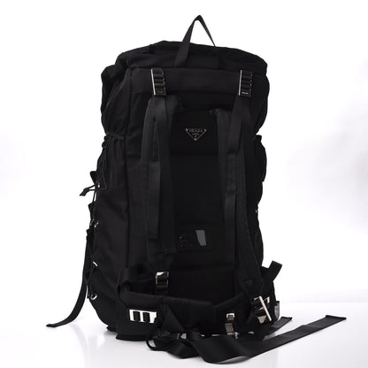 Prada Tessuto Nylon Double Buckle Backpack Black 2 of 8