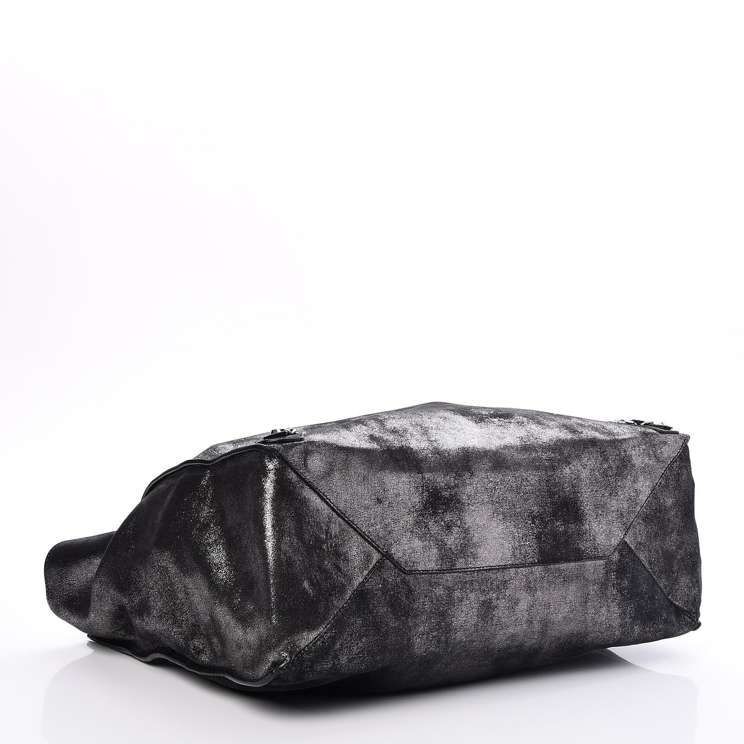 Balenciaga Metallic Calfskin Milkyway Papier A4 Tote Black 4 of 7
